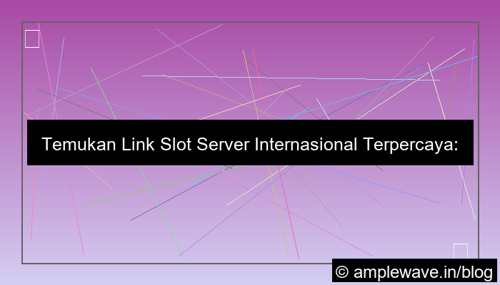 visual link slot server internasional