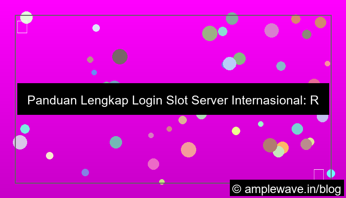 login slot server internasional