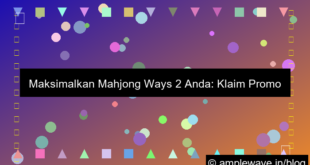 mahjong ways 2 promo mingguan