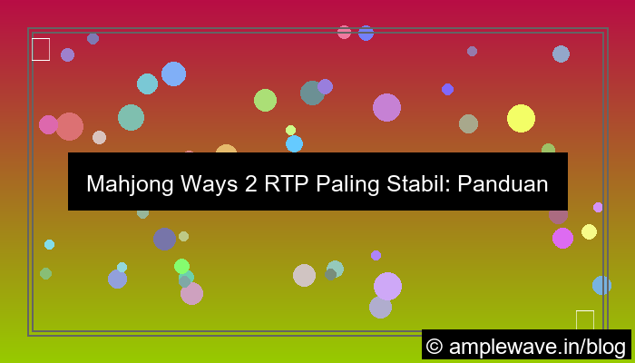 grafik mahjong ways 2 rtp paling stabil