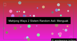 mahjong ways 2 sistem random asli
