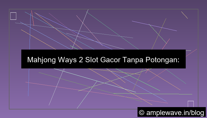 visual mahjong ways 2 slot gacor tanpa potongan