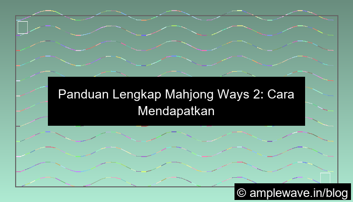 desain mahjong ways 2 tutorial freespin