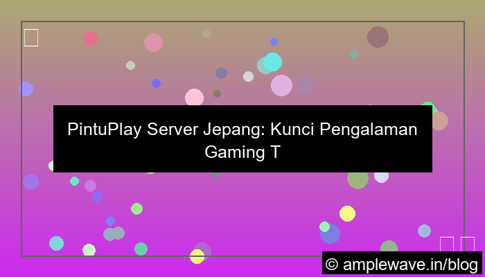 gambar pintuplay server jepang
