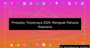 ilustrasi pintuplay terpercaya 2026