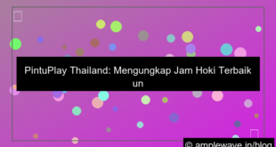 pintuplay thailand jam hoki