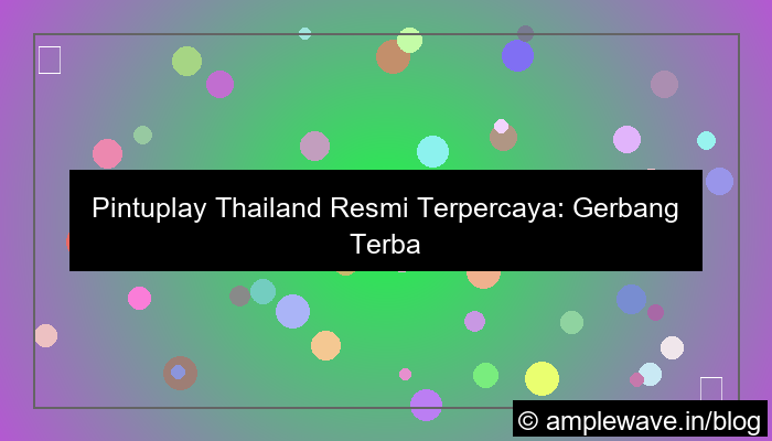 grafik pintuplay thailand resmi terpercaya