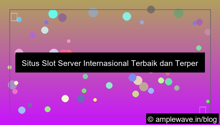situs slot server internasional