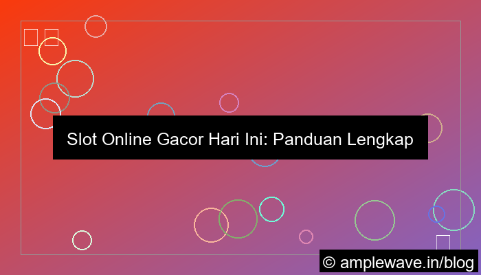 grafik slot online gacor