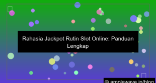 ilustrasi slot online game jackpot rutin