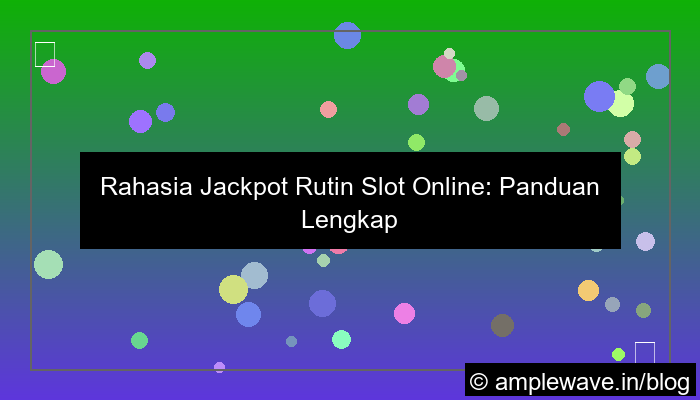 ilustrasi slot online game jackpot rutin