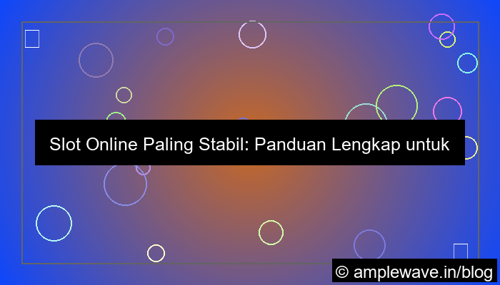 slot online game paling stabil