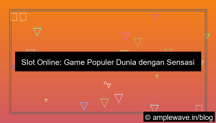 visual slot online game populer dunia