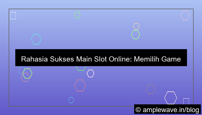 visual slot online game rtp konsisten