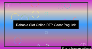 desain slot online rtp gacor pagi