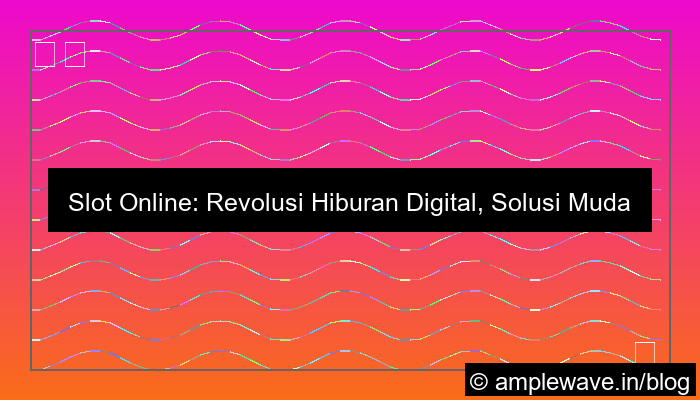 slot online solusi hiburan online