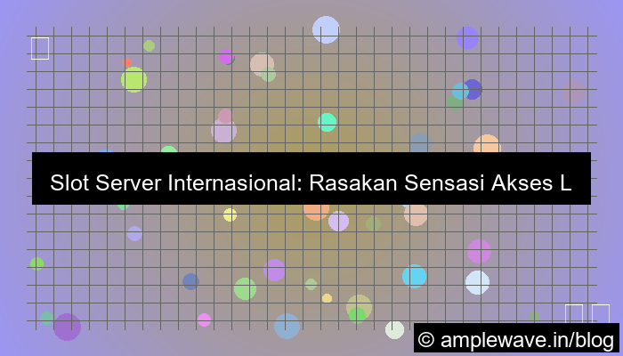 ilustrasi slot server internasional akses lintas negara