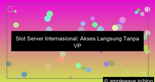 slot server internasional akses tanpa vpn