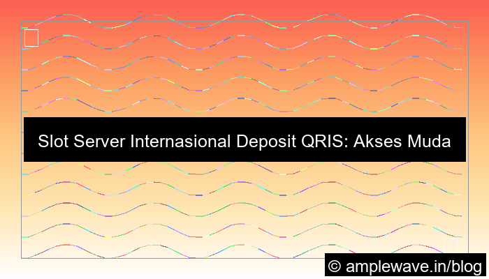 slot server internasional deposit qris