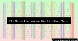 slot server internasional hari ini