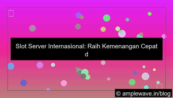 grafik slot server internasional kemenangan cepat
