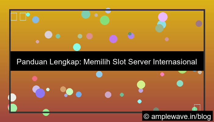 slot server internasional paling stabil