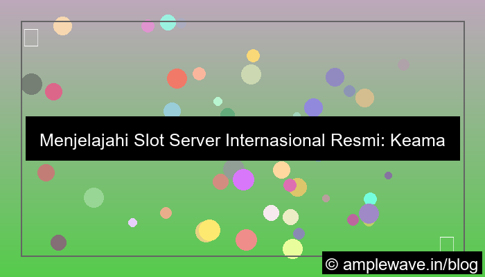desain slot server internasional resmi