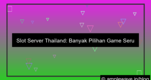 slot server thailand banyak pilihan