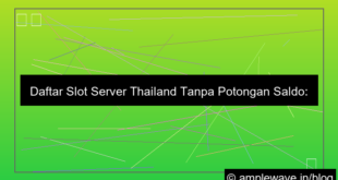 ilustrasi slot server thailand daftar tanpa potongan saldo