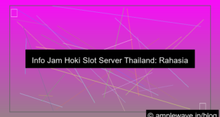 slot server thailand info jam hoki