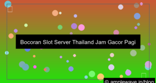 slot server thailand jam gacor pagi ini
