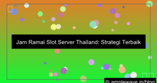 ilustrasi slot server thailand jam ramai pemain