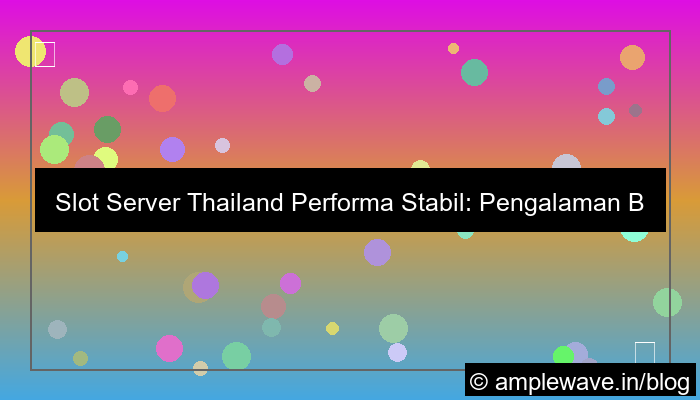 ilustrasi slot server thailand performa stabil