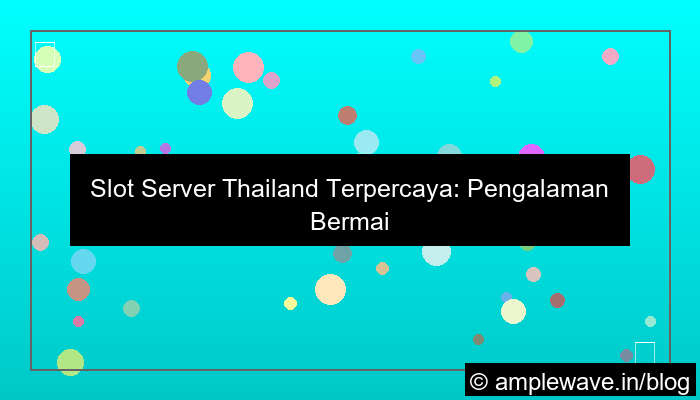 desain slot server thailand terpercaya